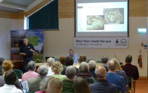 Matt giving a talk about dormice